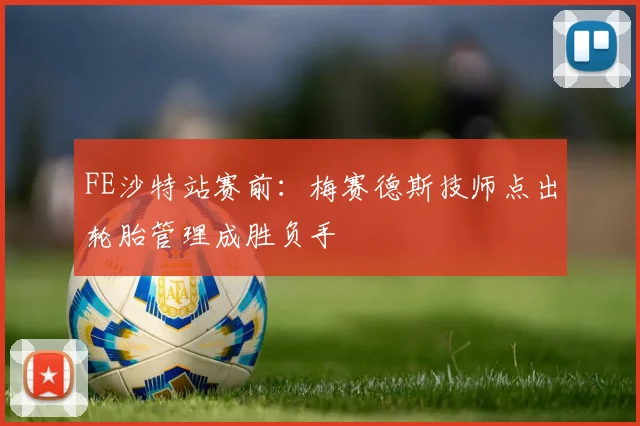 FE沙特站赛前：梅赛德斯技师点出轮胎管理成胜负手